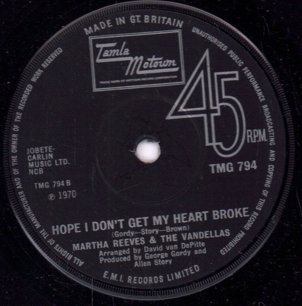 Martha Reeves And The Vandellas - Bless You - 7 Inch