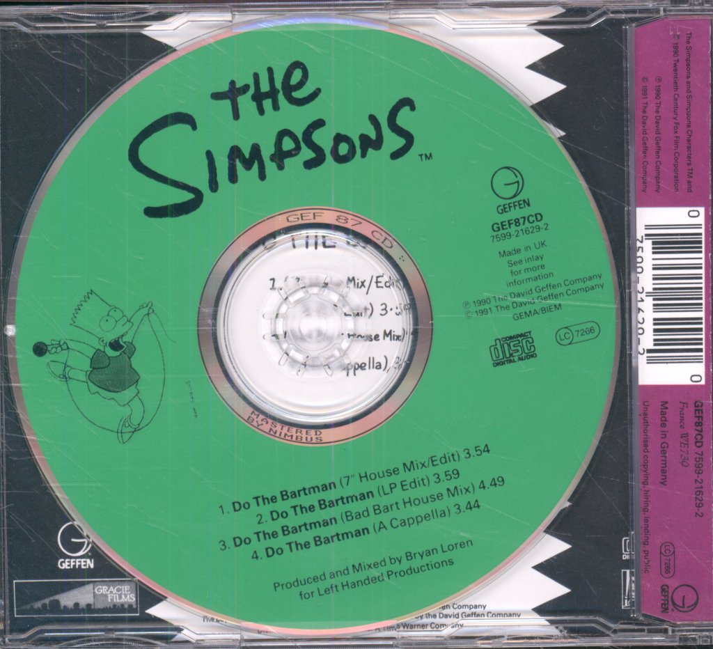 Simpsons - Do The Bartman - Cd