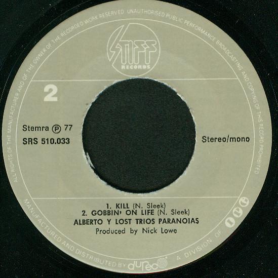 Alberto Y Lost Trios Paranoias - Snuff Rock - 7 Inch