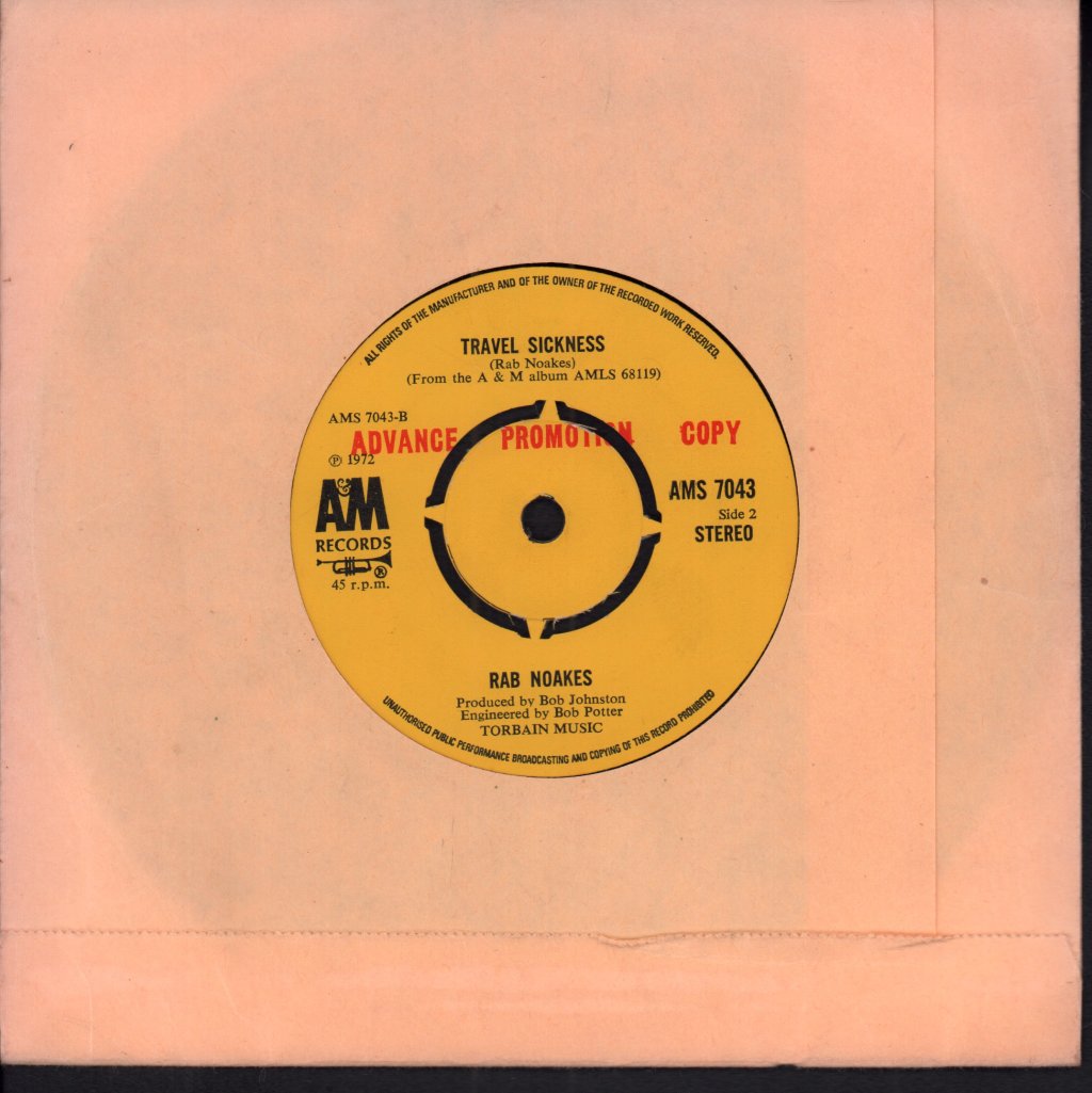 Rab Noakes - Wait A Minute - 7 Inch
