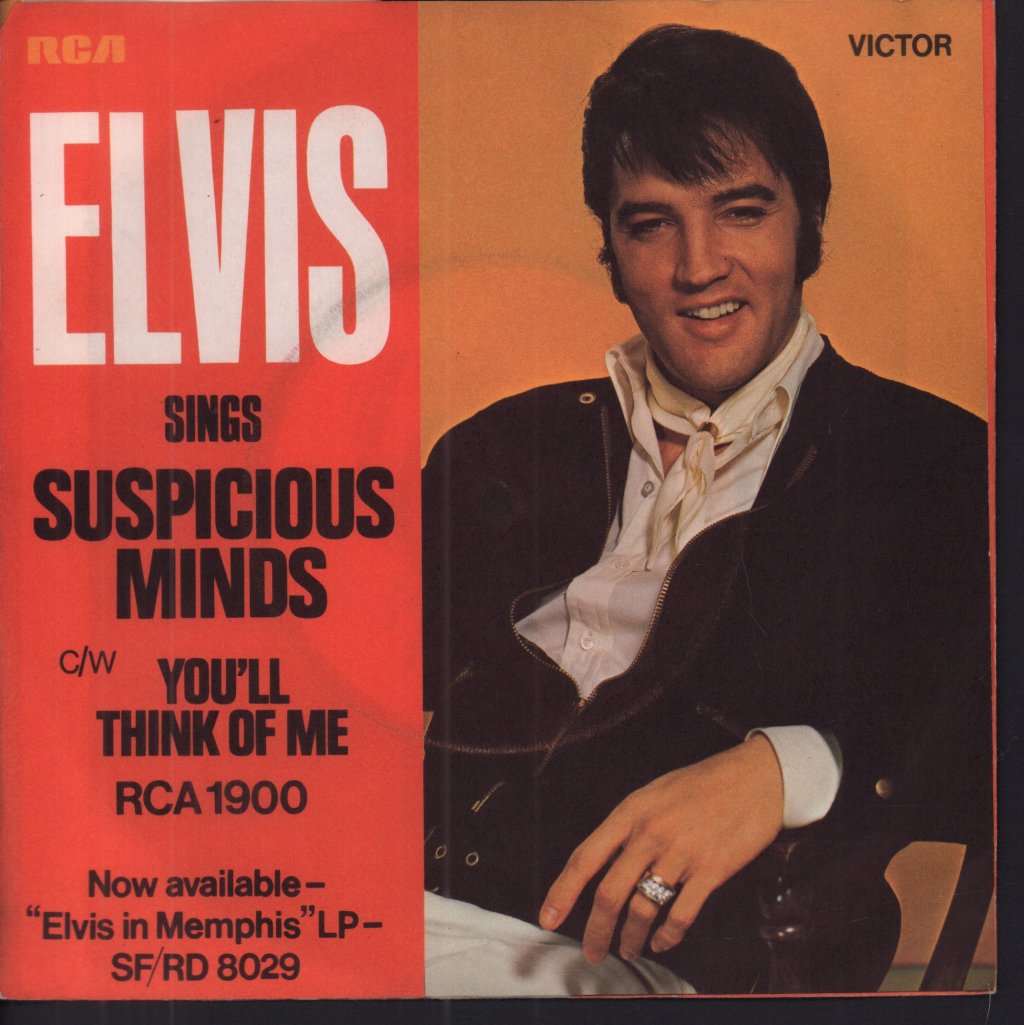 Elvis Presley - Suspicious Minds - 7 Inch