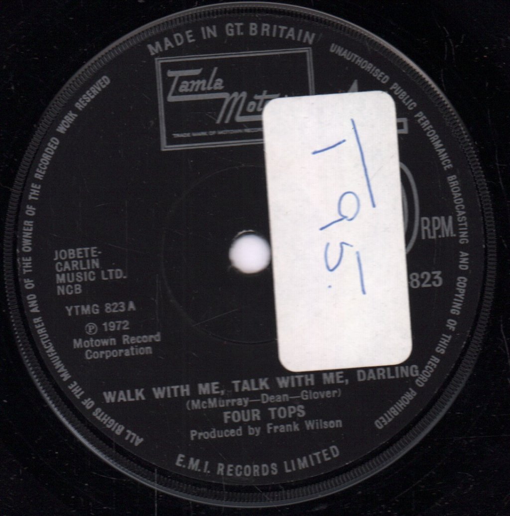 Four Tops - Walk With Me, Talk With Me, Darling - 7 Inch