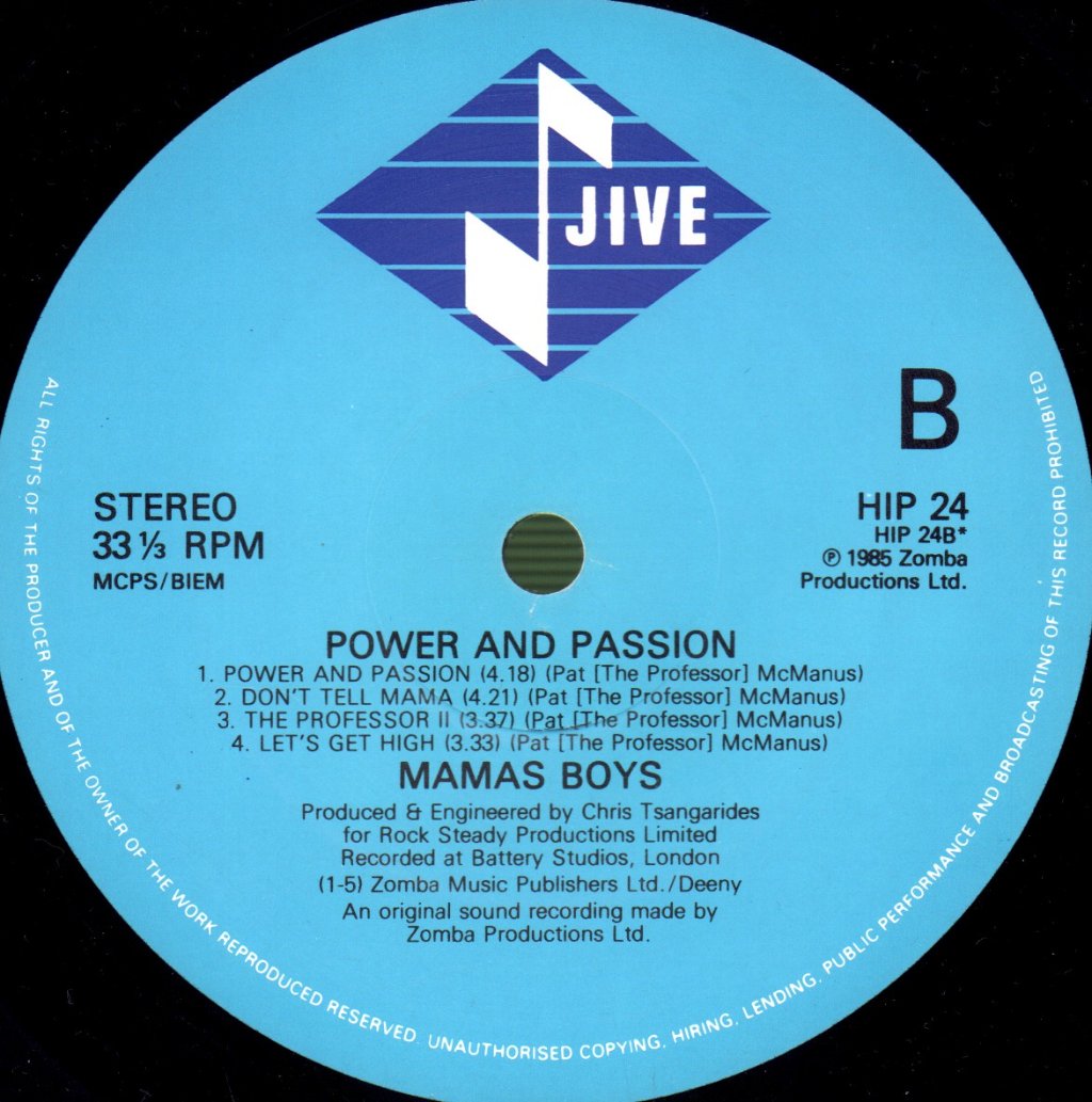 Mama's Boys - Power And Passion - Double Lp