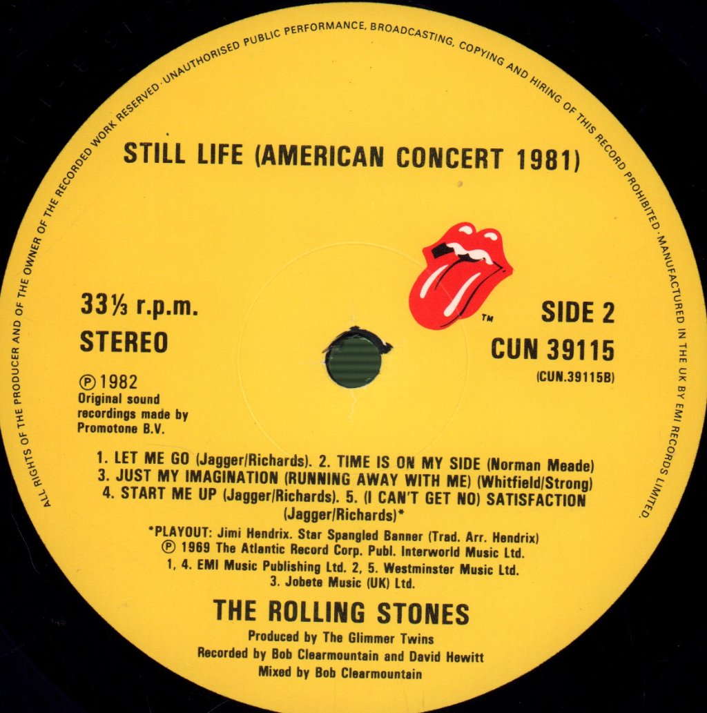 Rolling Stones - Still Life (American Concert 1981) - Lp