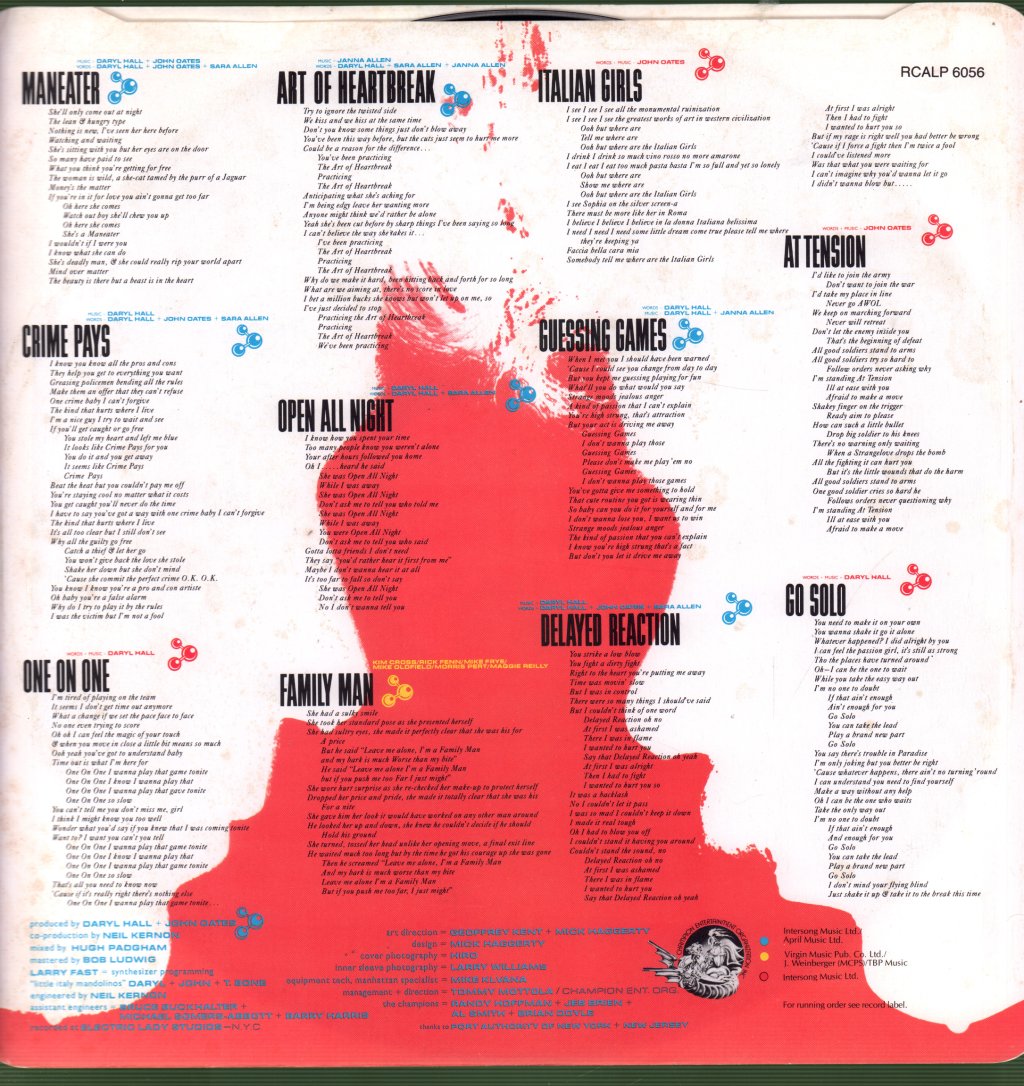 Hall And Oates - H2O - Lp