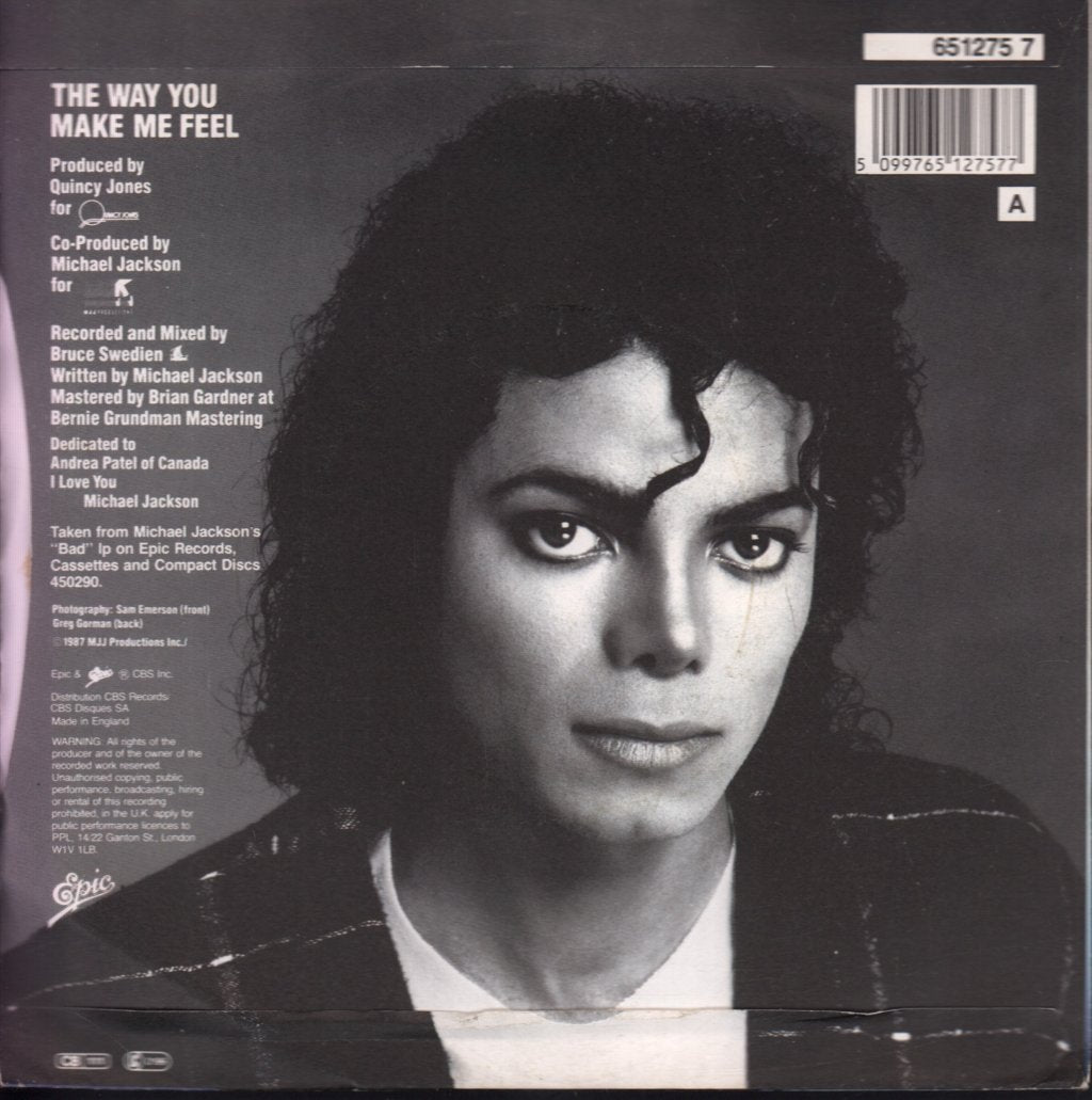Michael Jackson - Way You Make Me Feel - 7 Inch