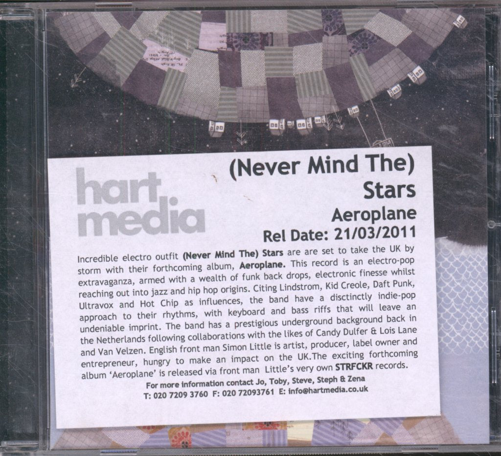 Never Mind The Stars - Aeroplane - Cd