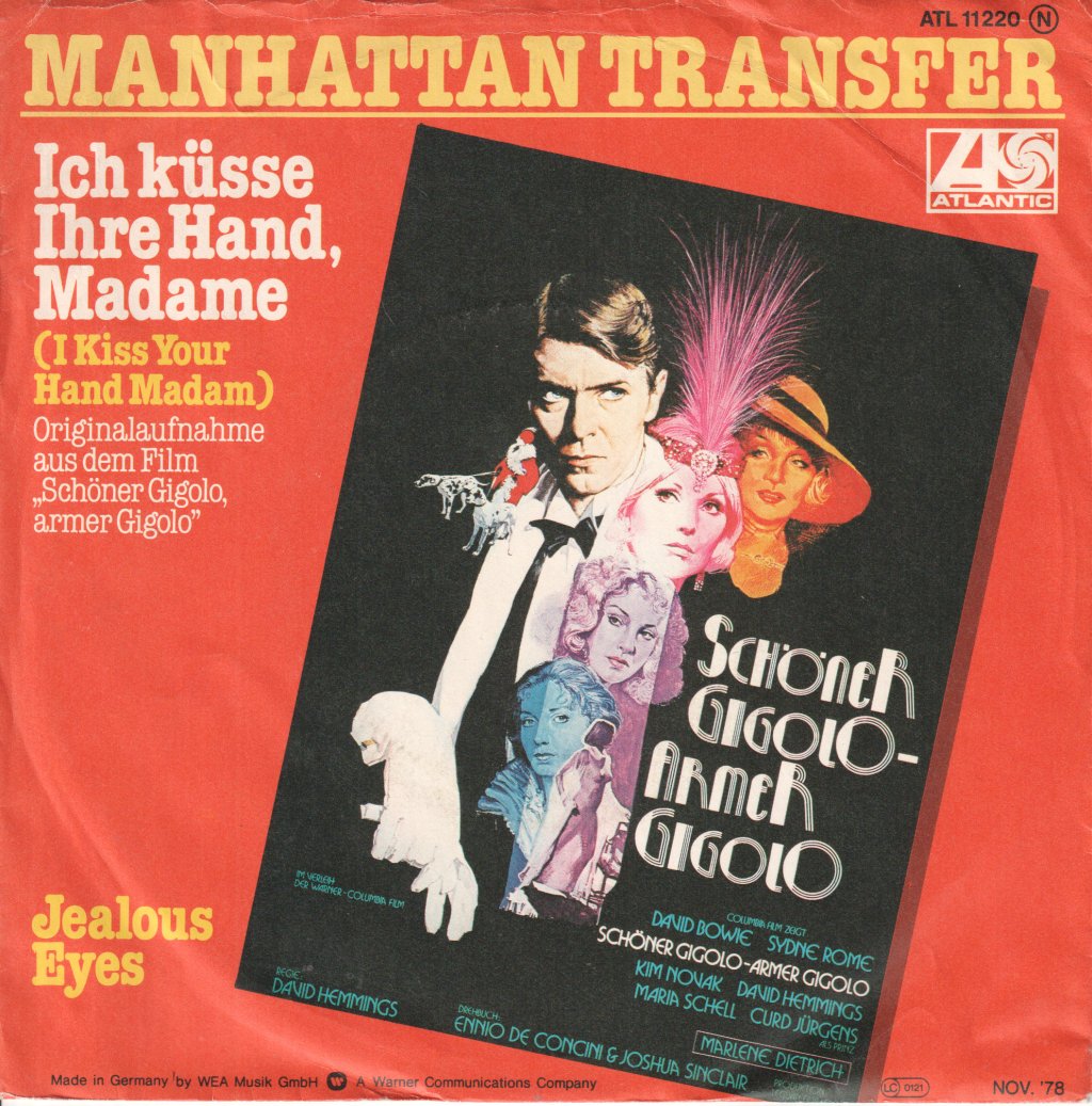 Manhattan Transfer - Ich Küsse Ihre Hand, Madame - 7 Inch