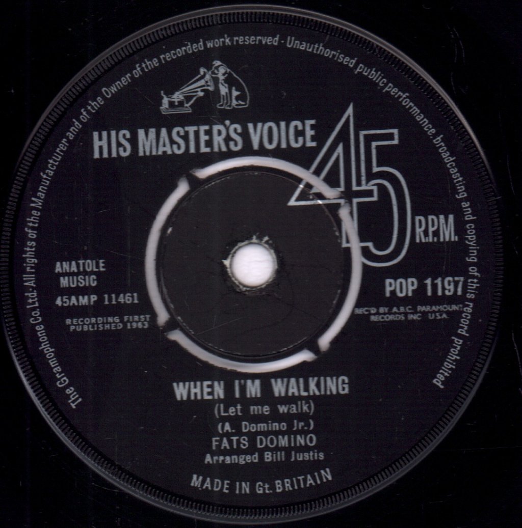 Fats Domino - When I'm Walking - 7 Inch