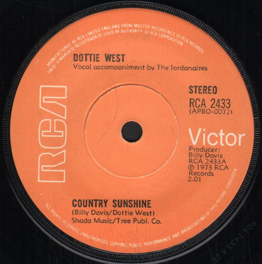 Dottie West - Country Sunshine - 7 Inch