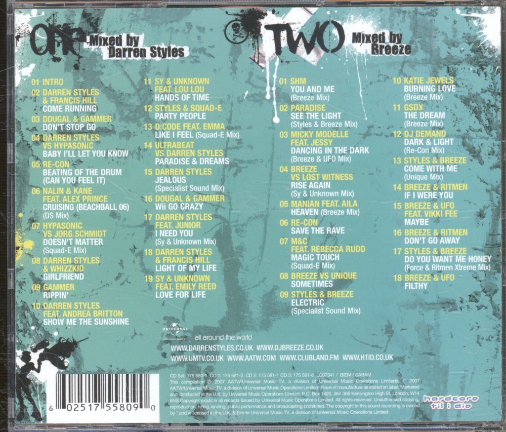 Various Artists - Darren Styles / Breeze - Clubland X-Treme Hardcore 4 - Double Cd