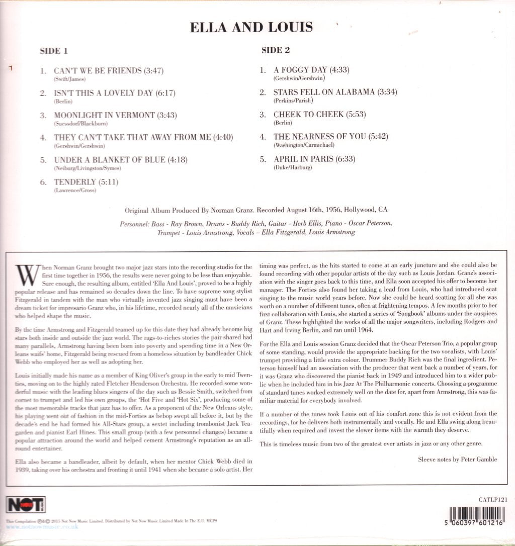 Ella Fitzgerald And Louis Armstrong - Ella And Louis - Lp