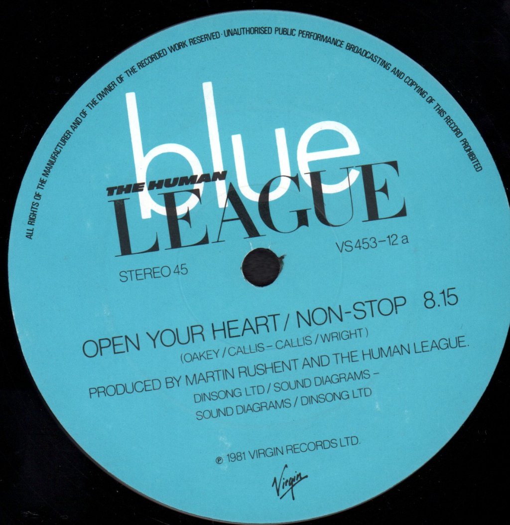 Human League - Open Your Heart - 12 Inch
