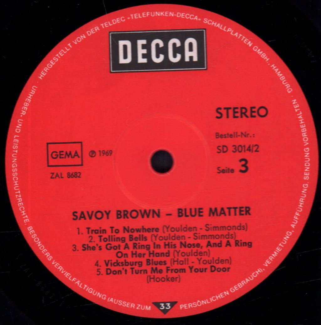 Savoy Brown - A Step Further / Blue Matter - Double Lp