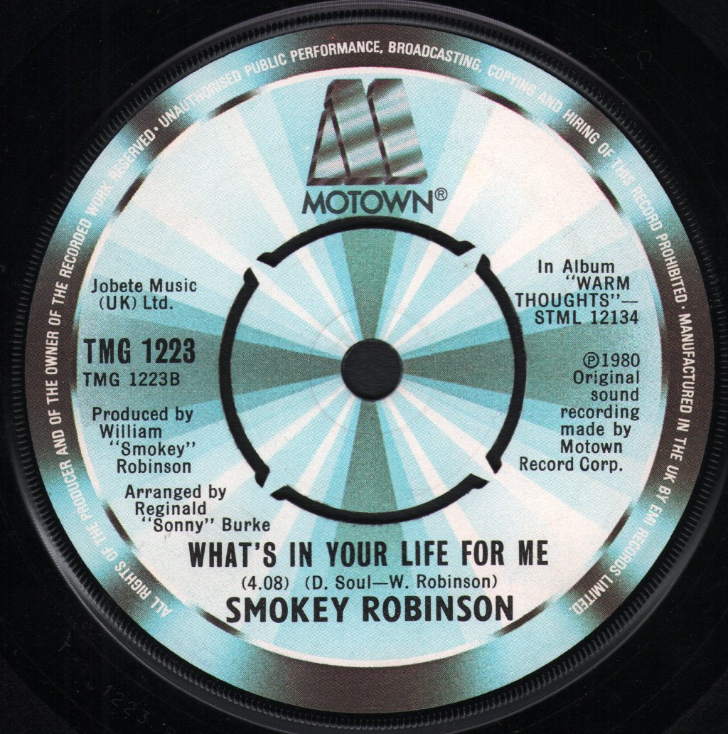 Smokey Robinson - Being With You - 7 Inch