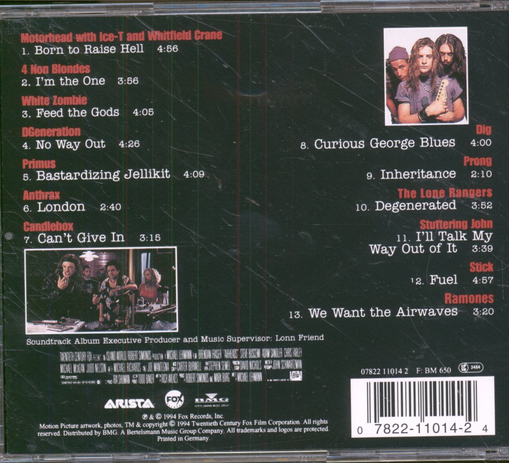 Various Artists - Airheads (Original Soundtrack Album) - Cd
