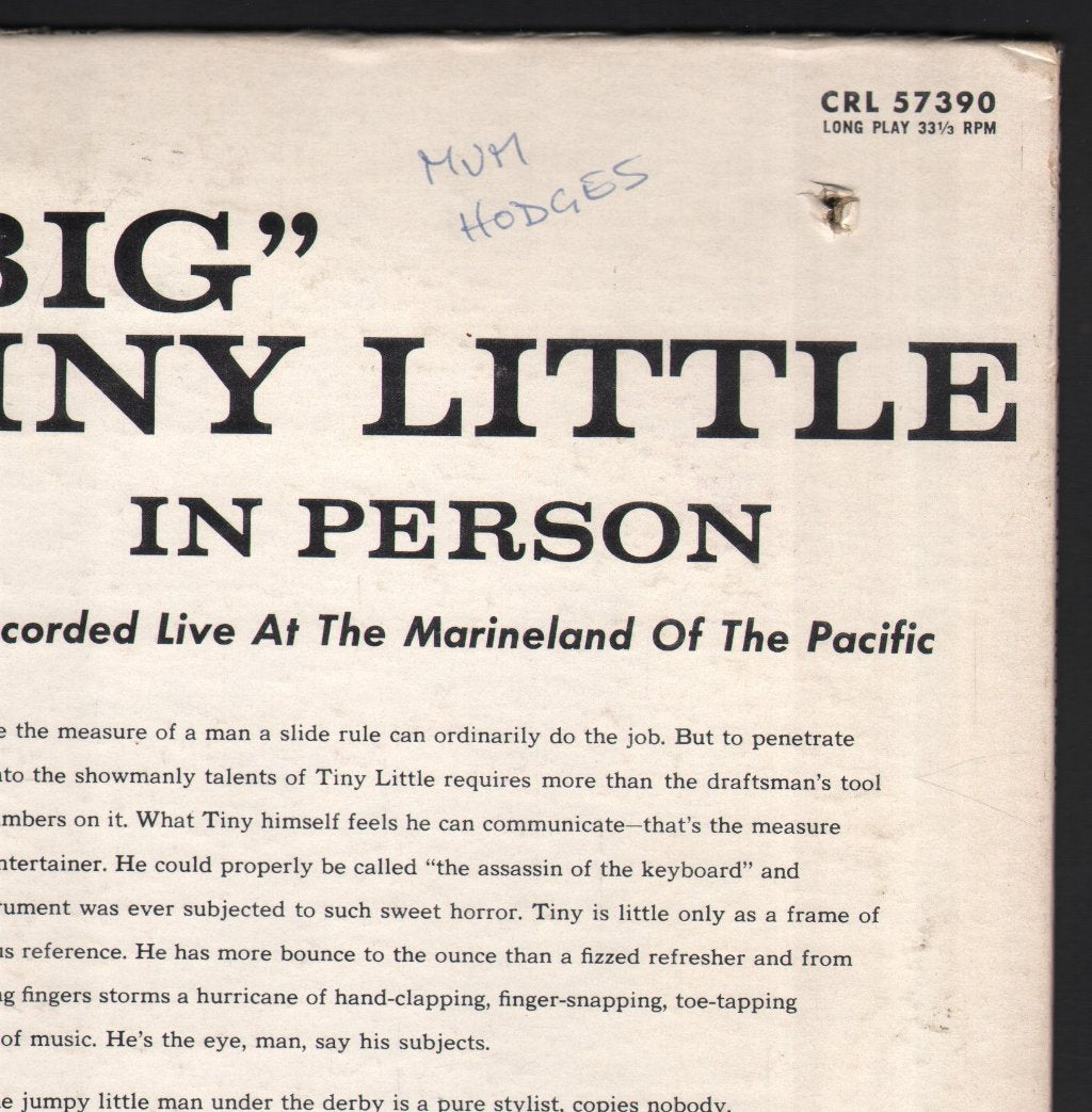 Big Tiny Little - In Person - Lp