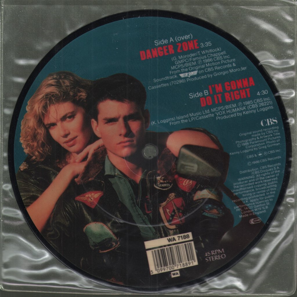 Kenny Loggins - Danger Zone - 7 Inch