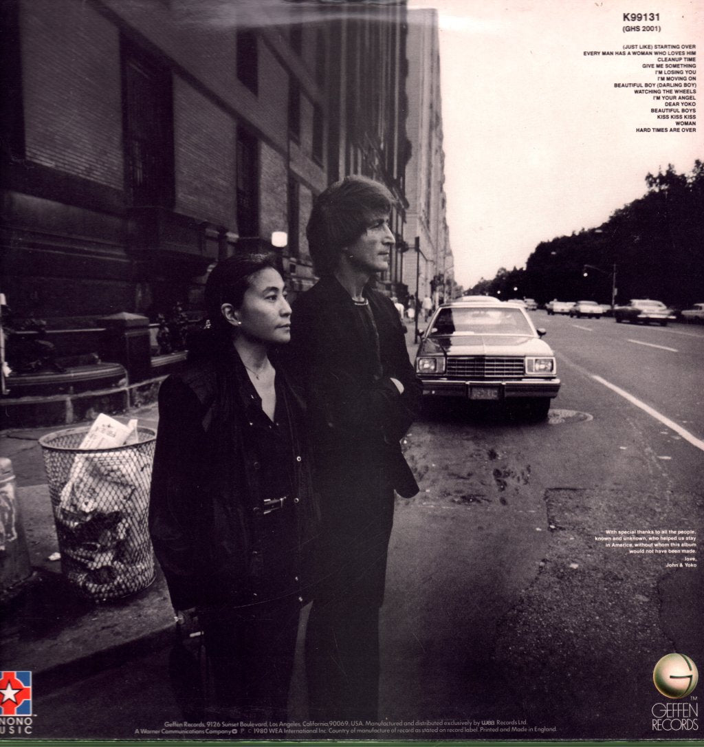 John Lennon And Yoko Ono - Double Fantasy - Lp