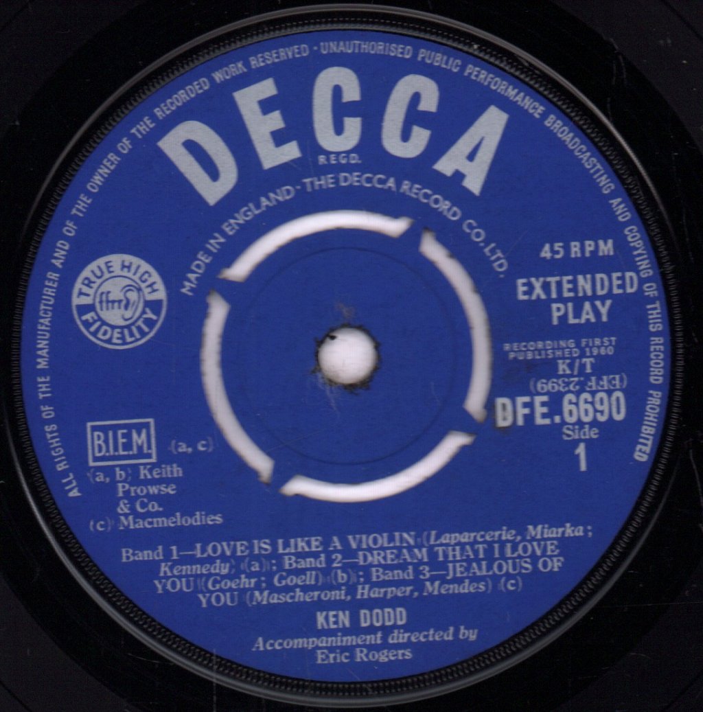 Ken Dodd - Love Is Like A Violin - 7 Inch