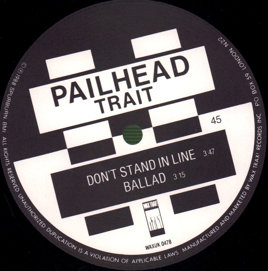 Pailhead - Trait - 12 Inch