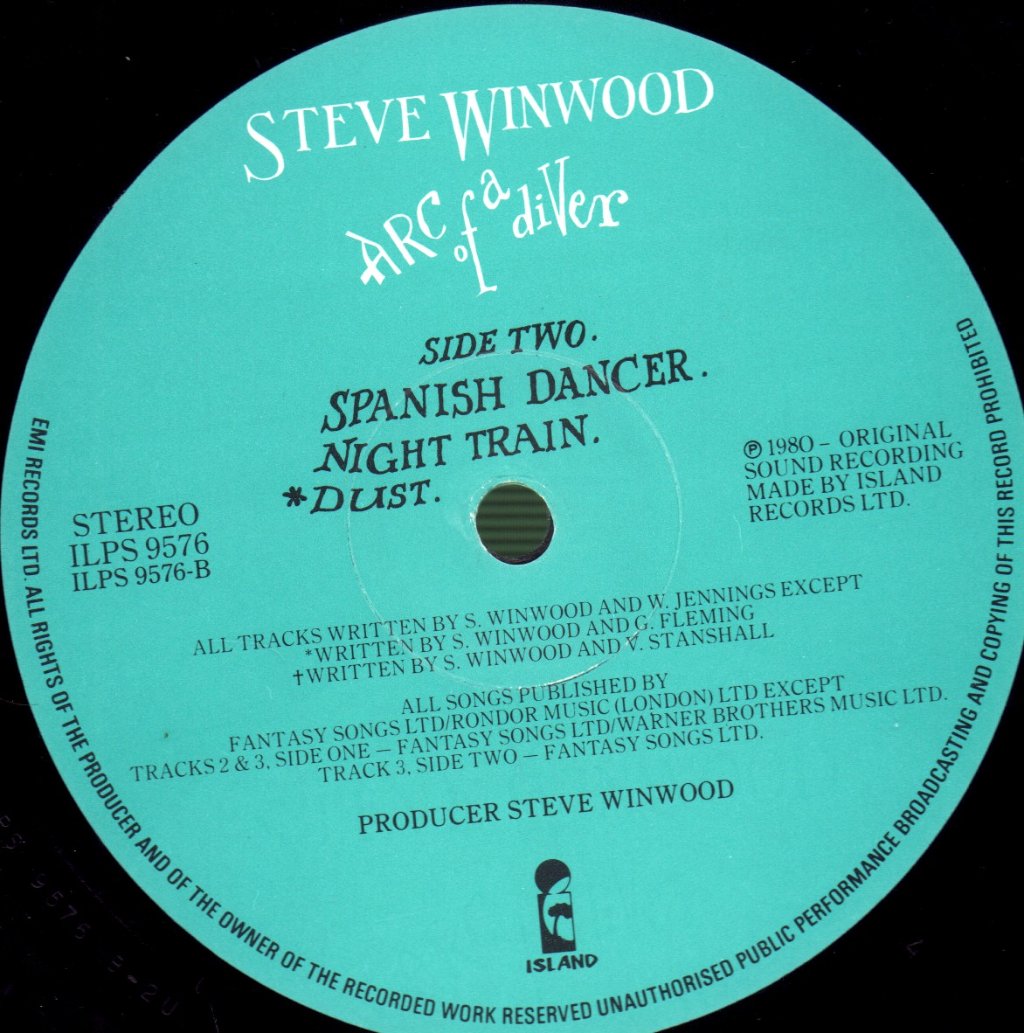 Steve Winwood - Arc Of A Diver - Lp