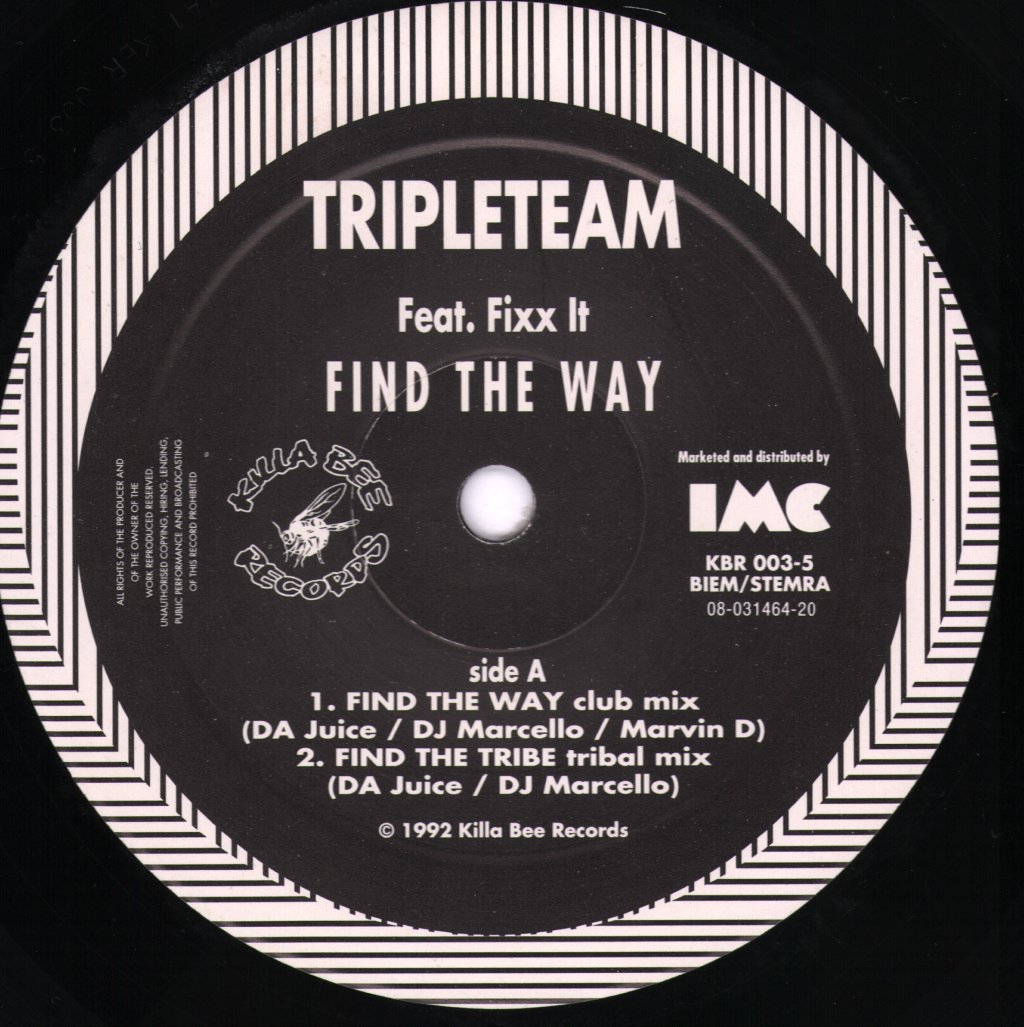 Tripleteam Featuring Fixx It - Find The Way - 12 Inch