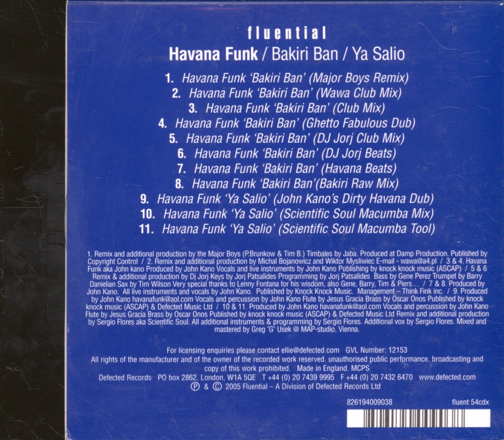 Havana Funk - Bakiri Ban / Ya Salio - Cd