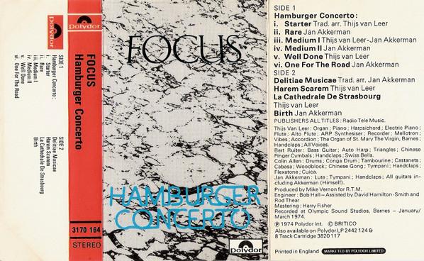Focus - Hamburger Concerto - Cassette