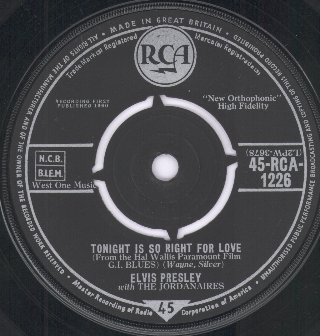 Elvis Presley - Wooden Heart - 7 Inch