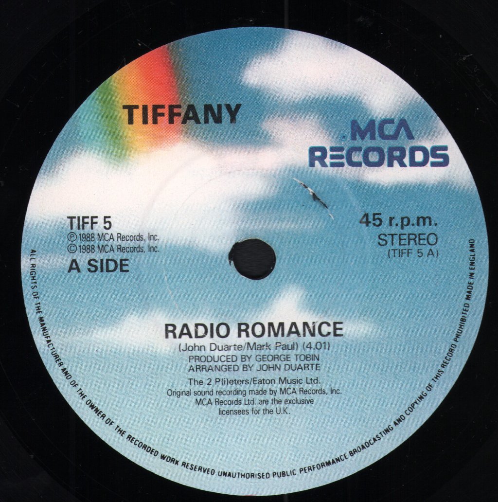 Tiffany (80'S Artist) - Radio Romance - 7 Inch