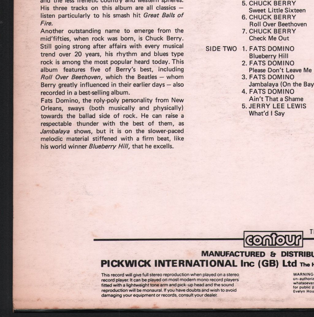 Various Artists - Rock N Roll Greats Vol 1 - Lp