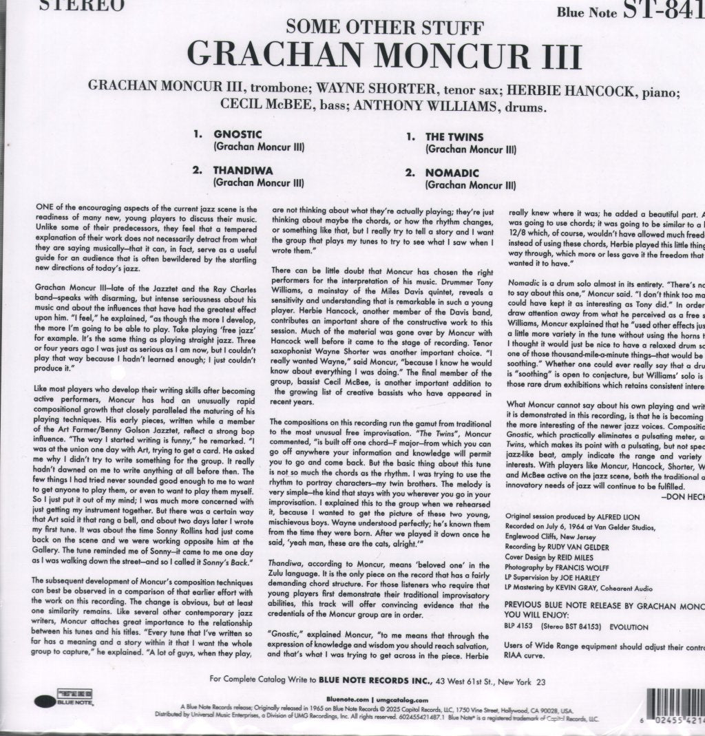 Grachan Moncur III - Some Other Stuff - Lp