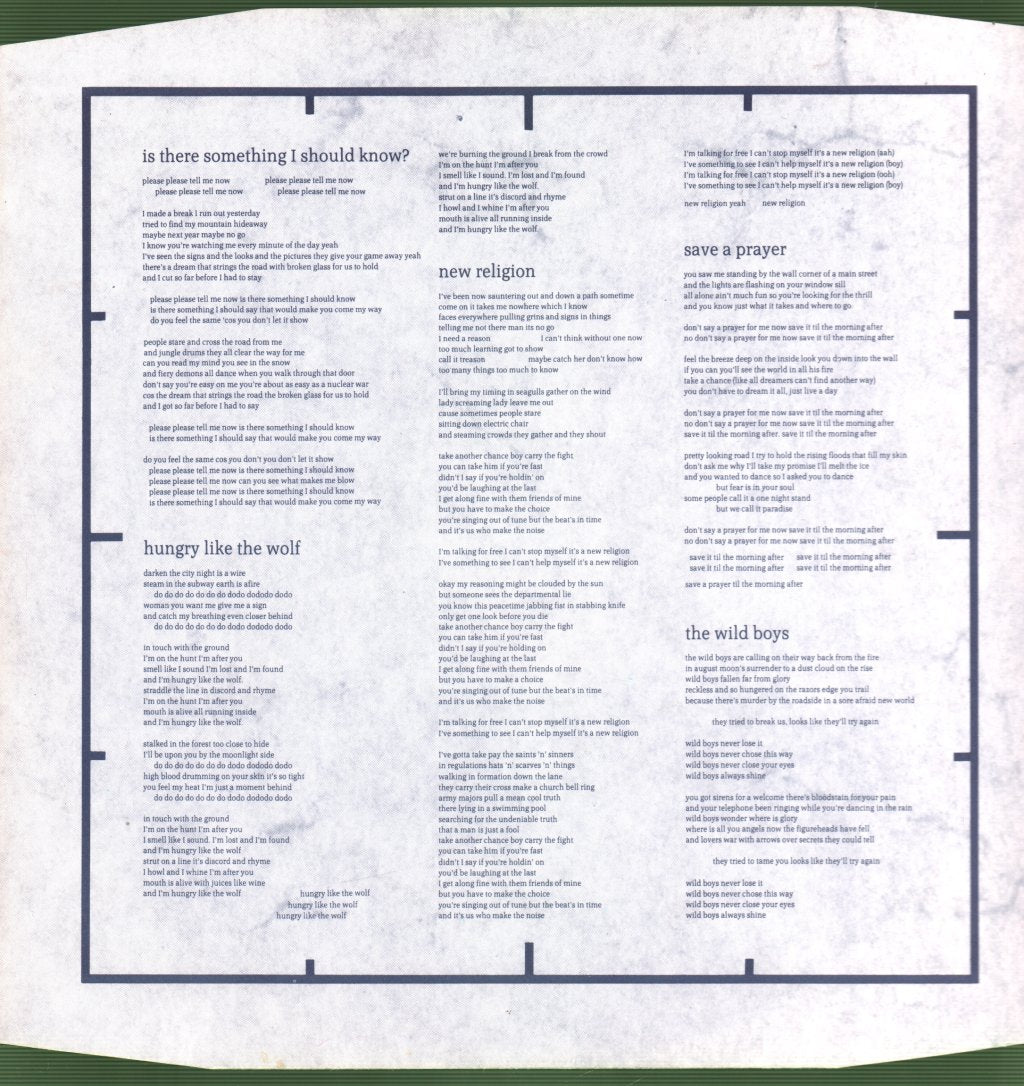 Duran Duran - Arena - Lp