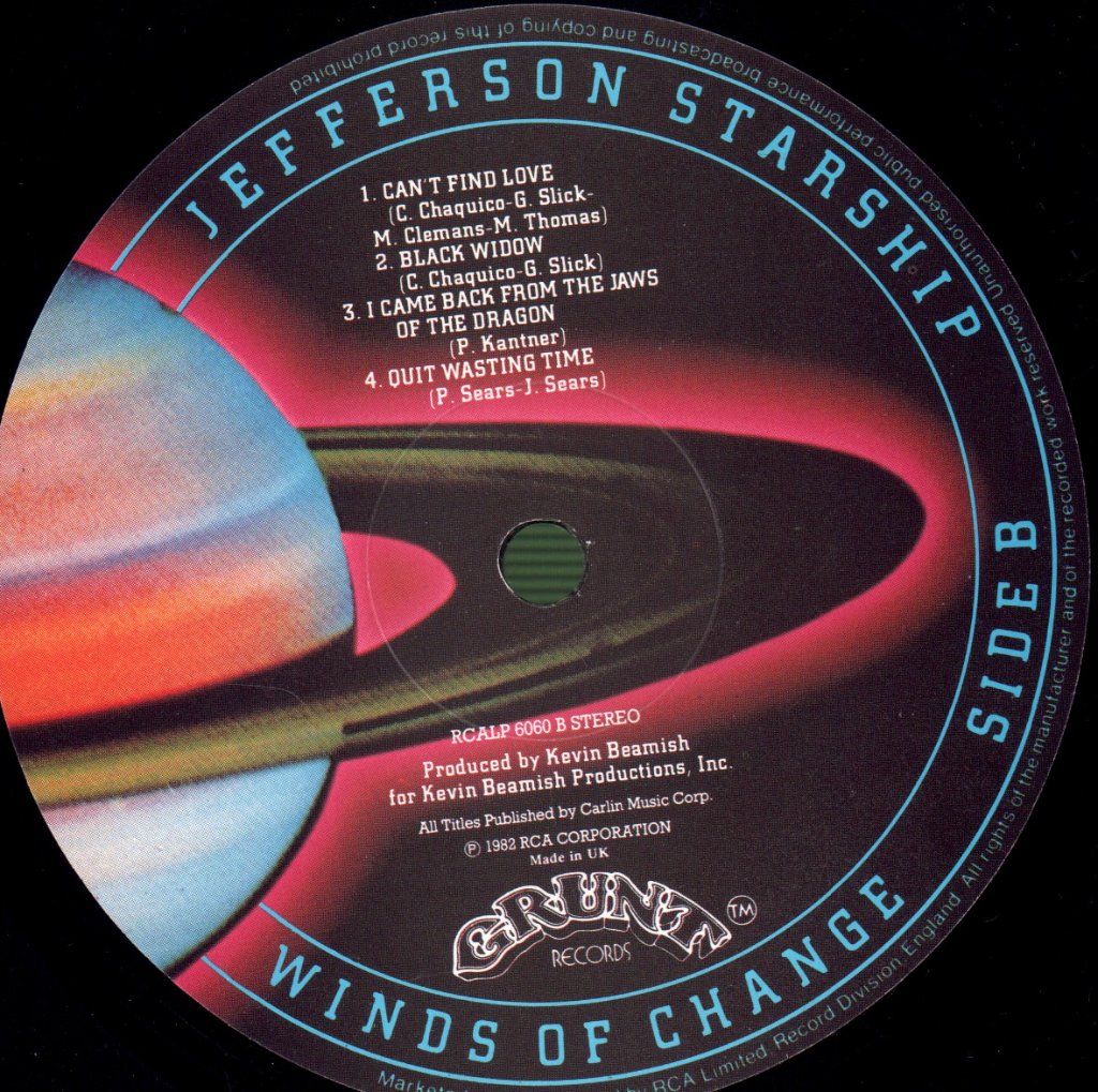 Jefferson Starship - Winds Of Change - Lp