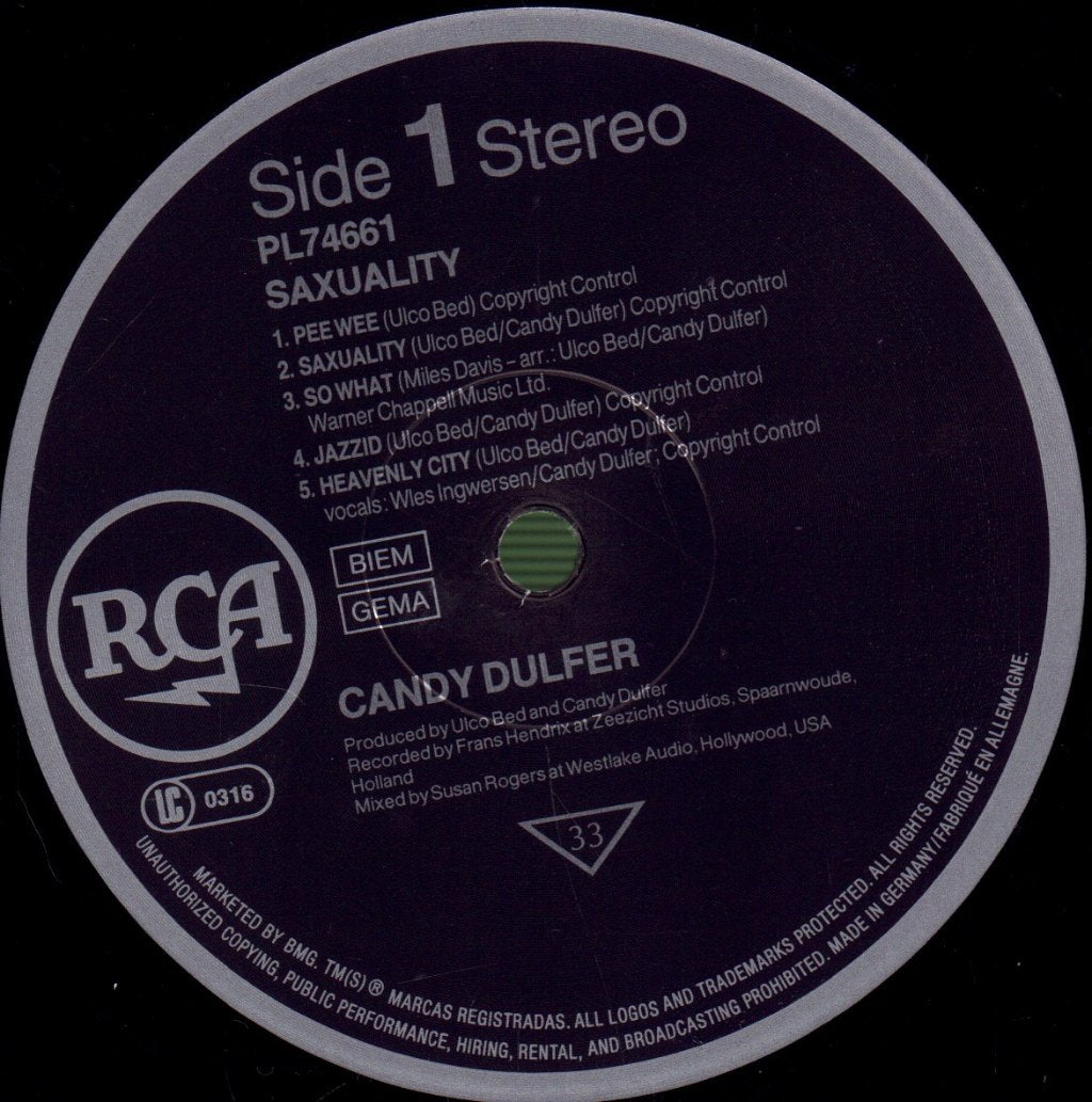 Candy Dulfer - Saxuality - Lp