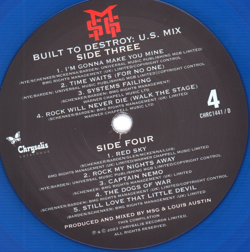Michael Schenker Group - Built To Destroy - Double Lp
