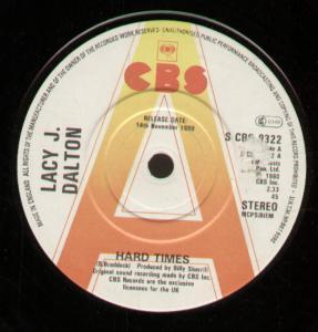 Lacy J. Dalton - Hard Times - 7 Inch
