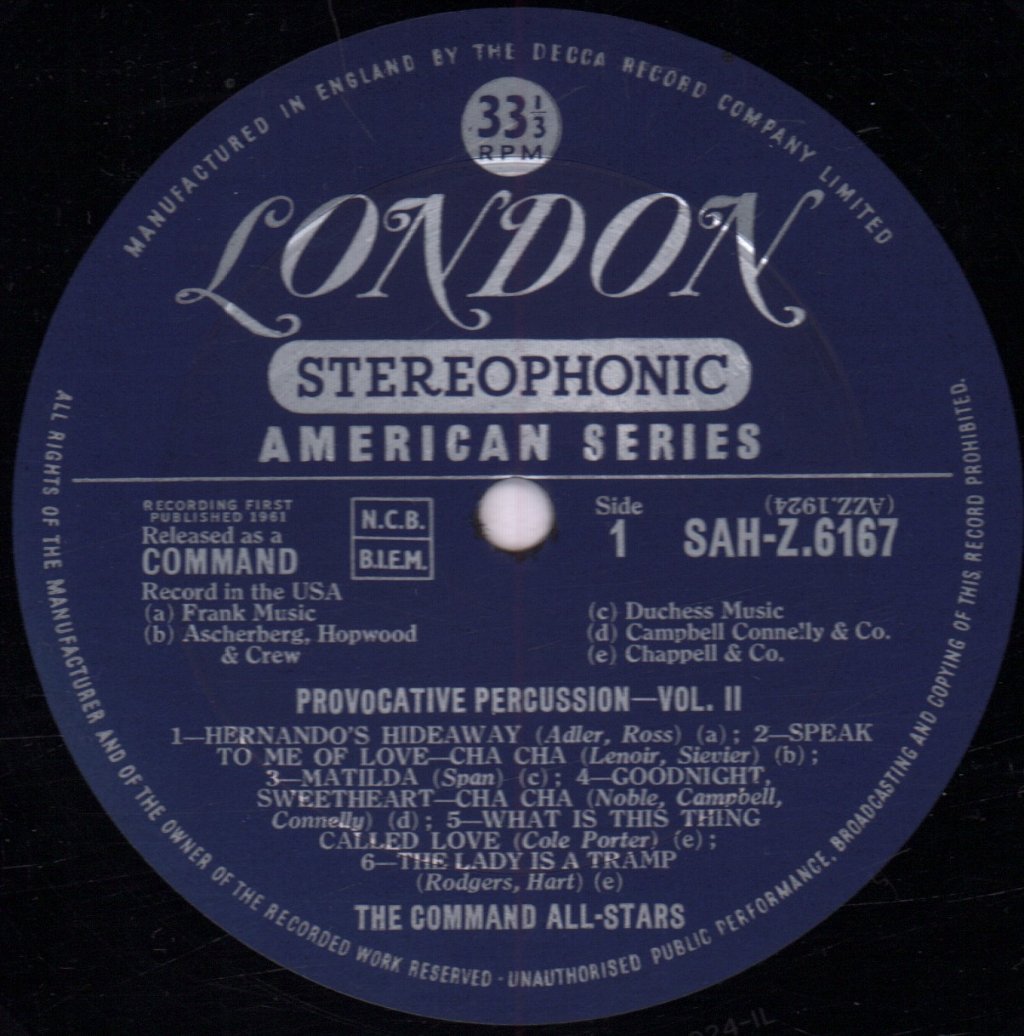 Command All-Stars - Provocative Percussion Volume 2 - Lp