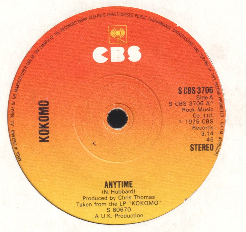 Kokomo - Anytime - 7 Inch
