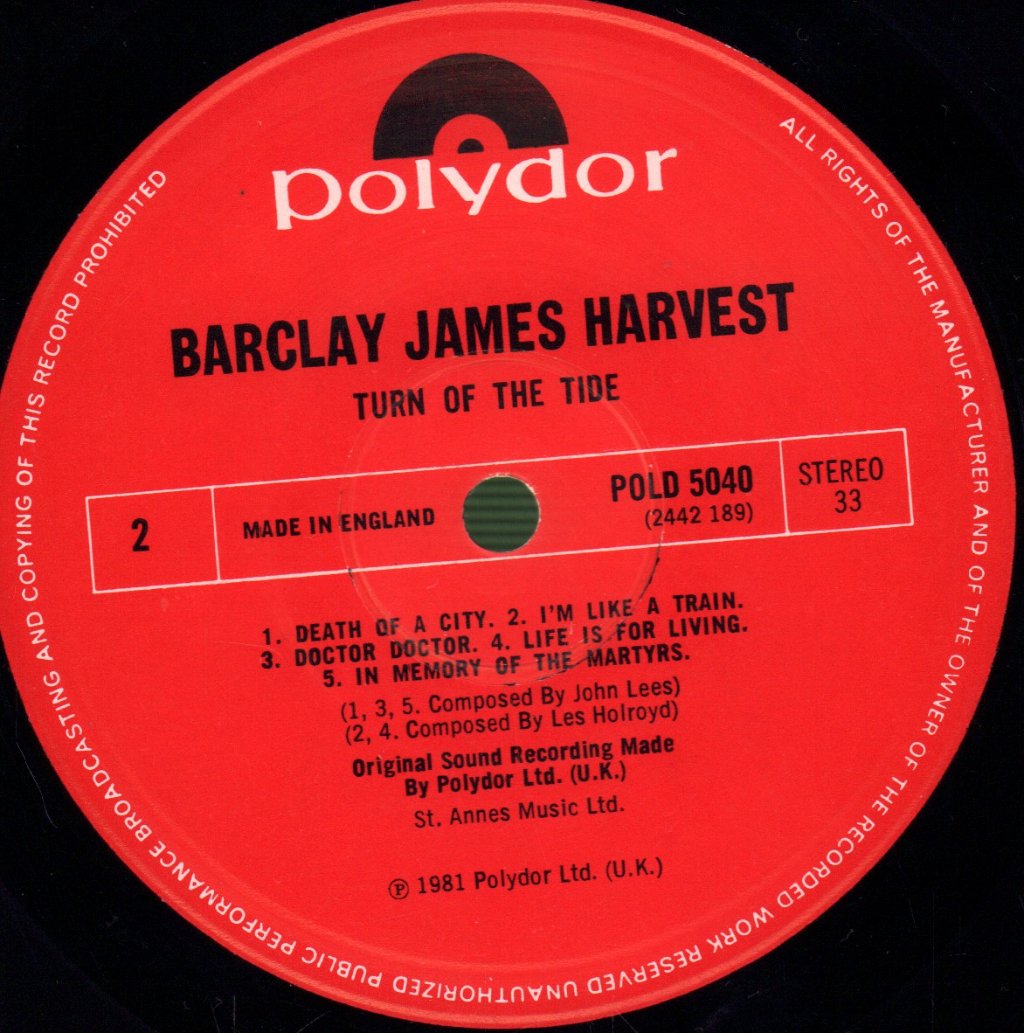 Barclay James Harvest - Turn Of The Tide - Lp
