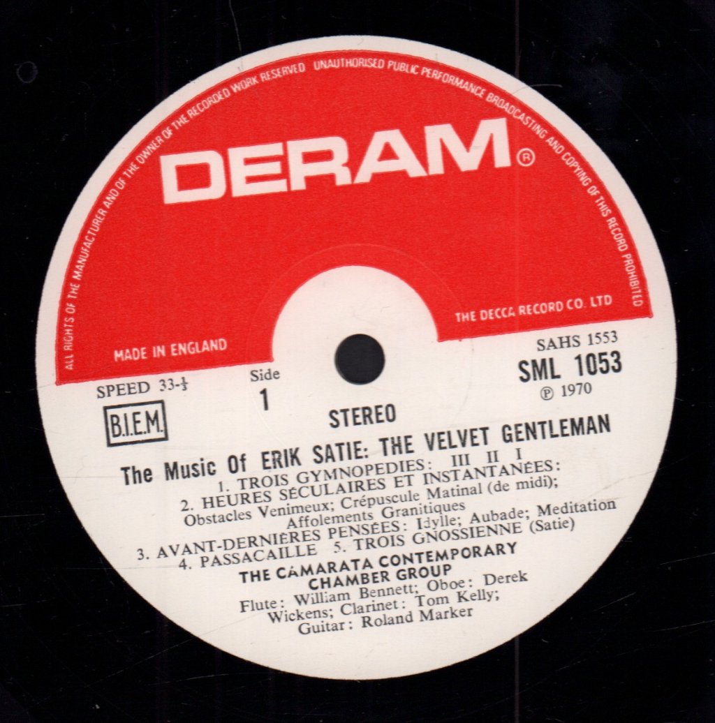 Erik Satie - Velvet Gentleman - Lp