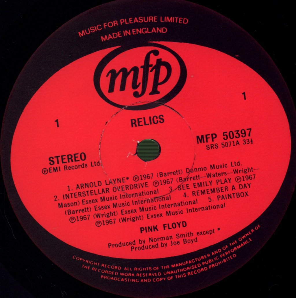Pink Floyd - Relics - Lp