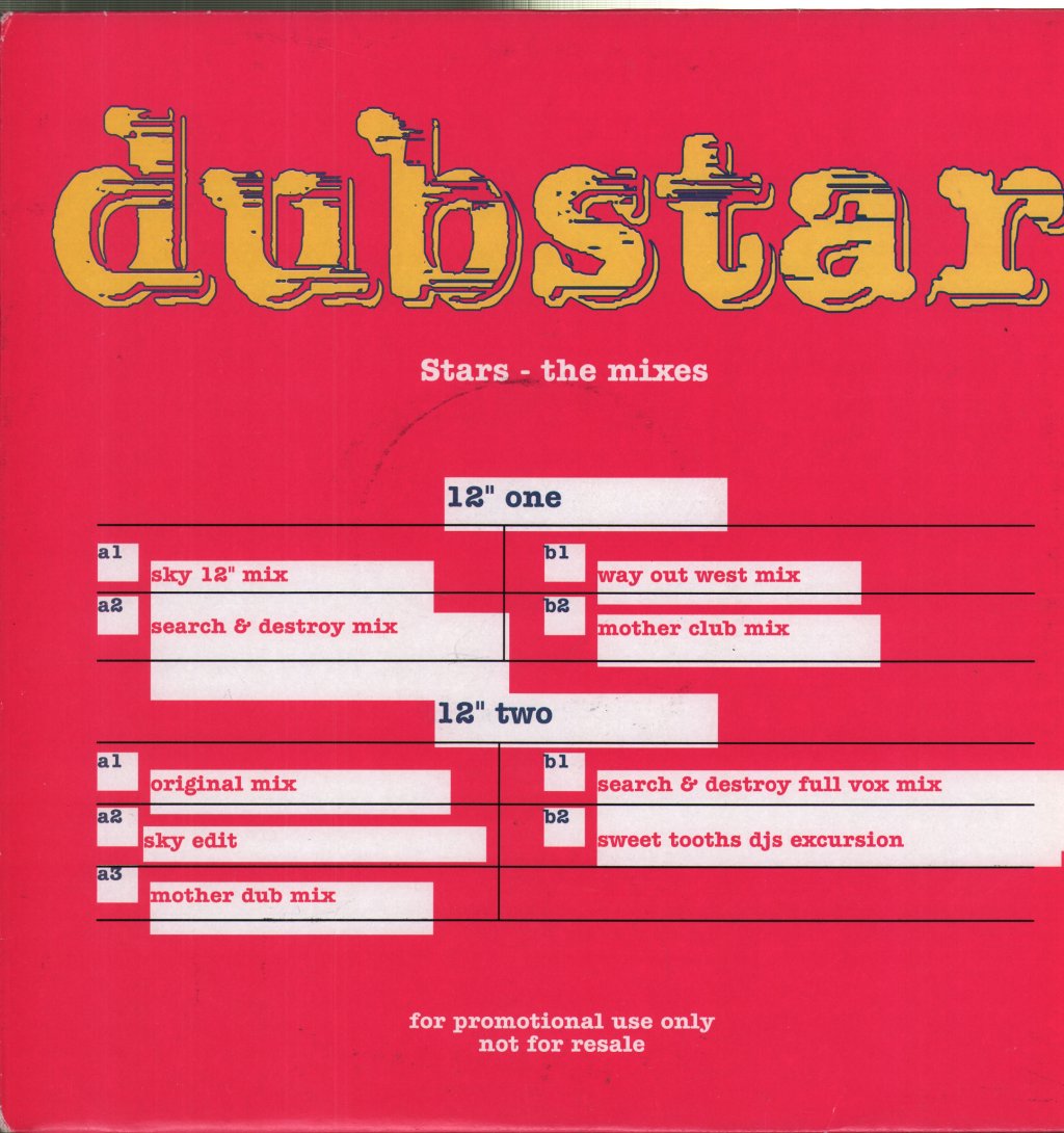 Dubstar - Stars - Double 12 Inch