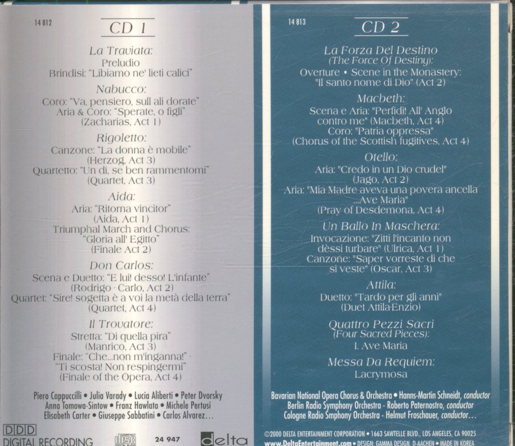 Various Artists - Best Of Verdi - Double Cd