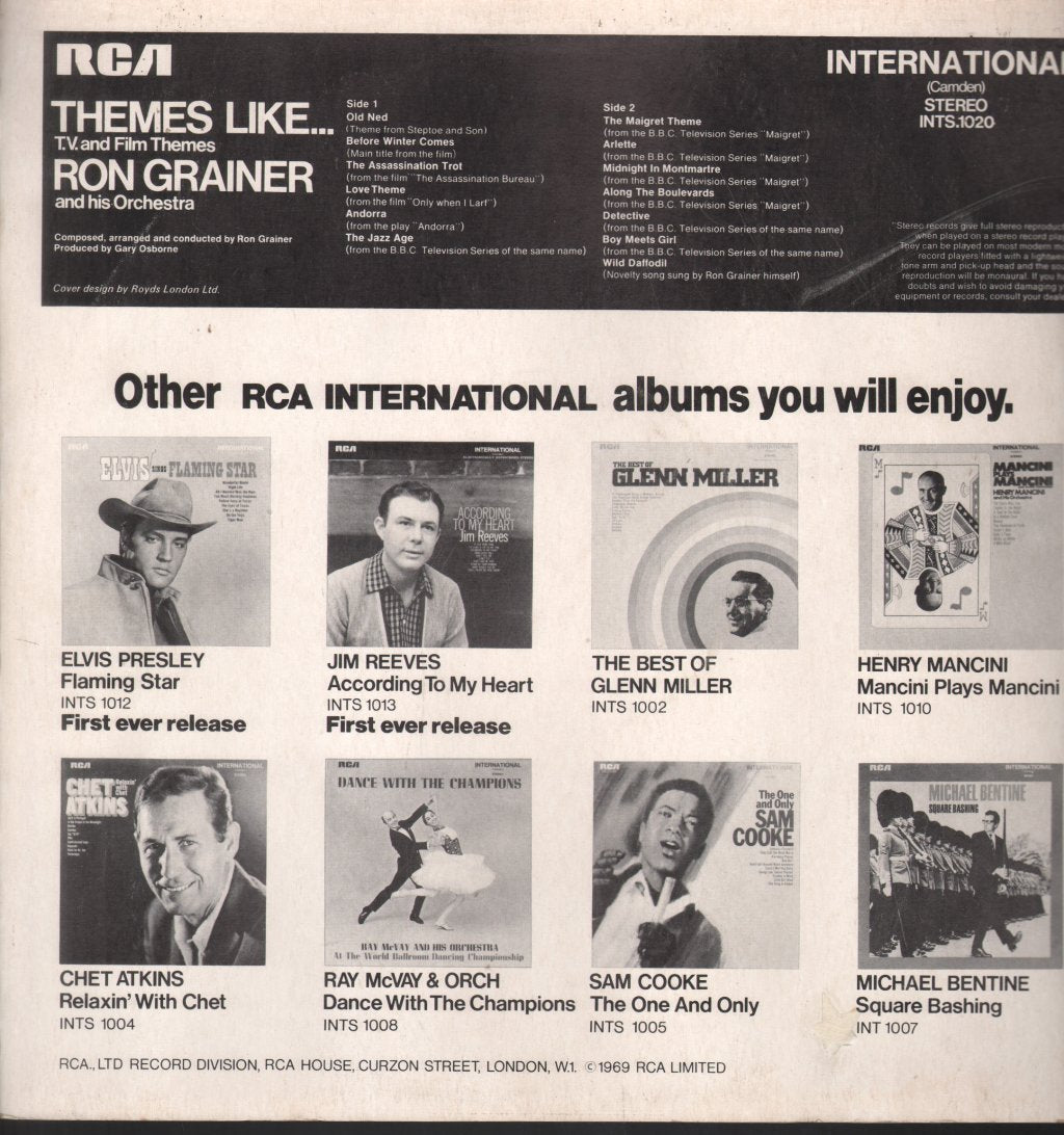 Ron Grainer Orchestra - Themes Like - Lp