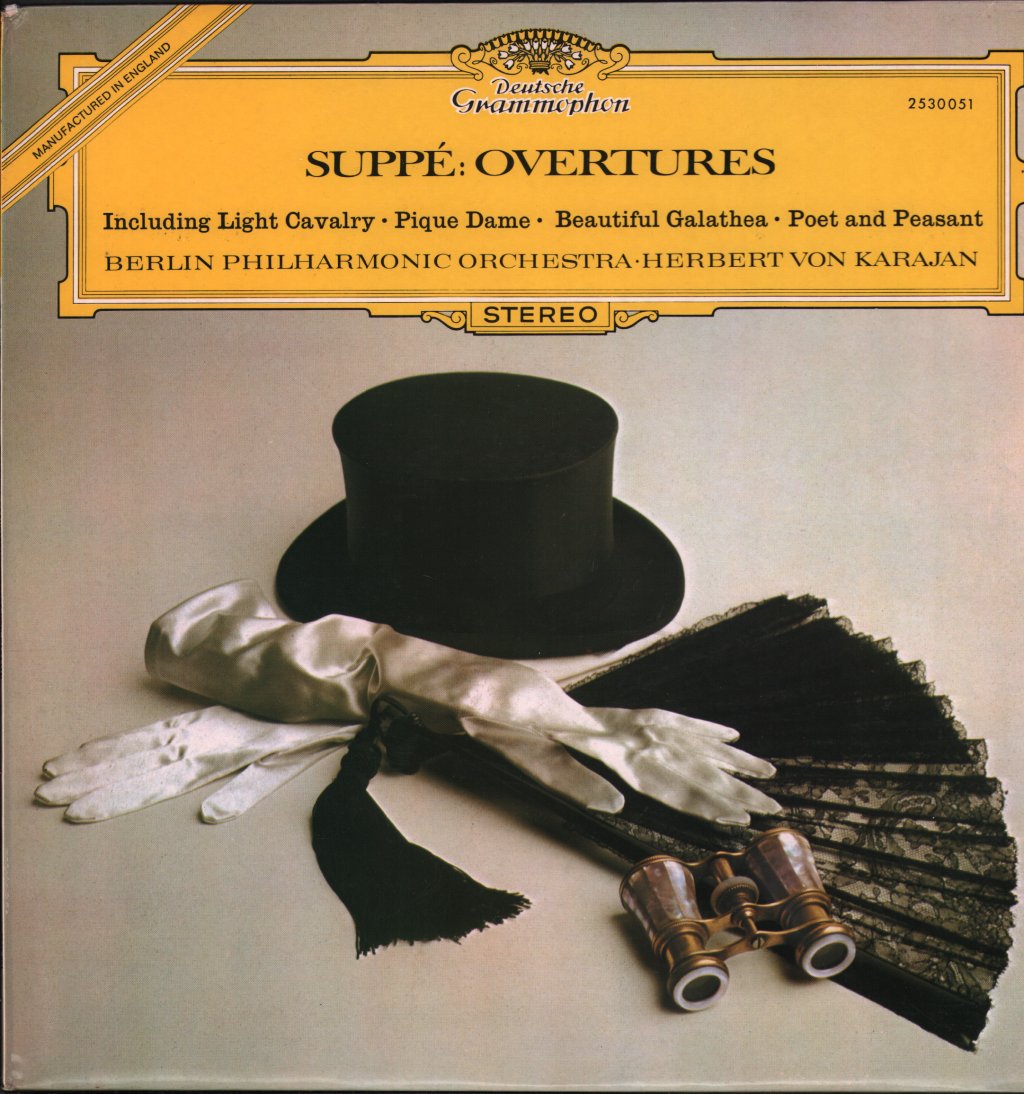 Herbert Von Karajan / Berlin Philharmonic Orchestra - Suppe - Overtures - Lp