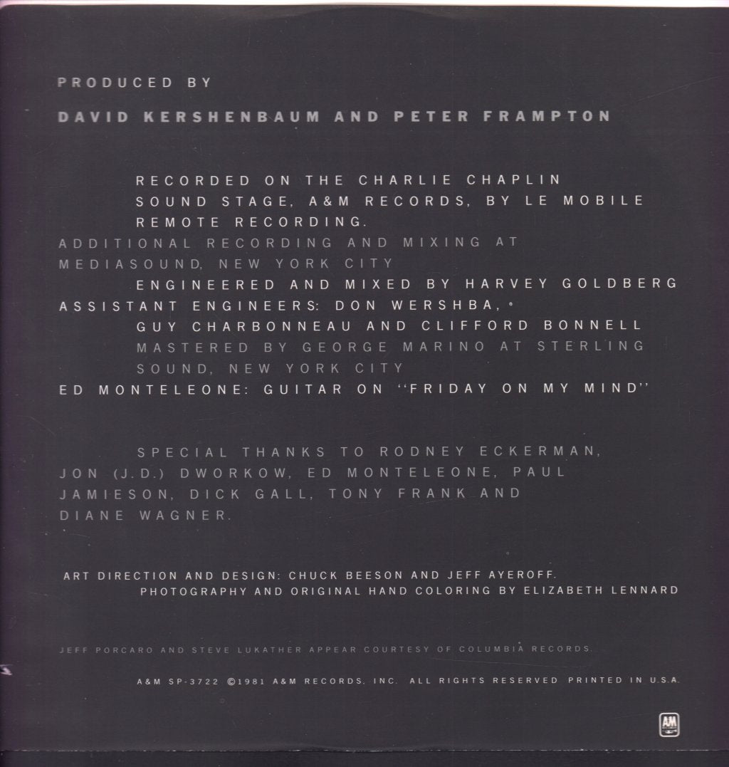Peter Frampton - Breaking All The Rules - Lp