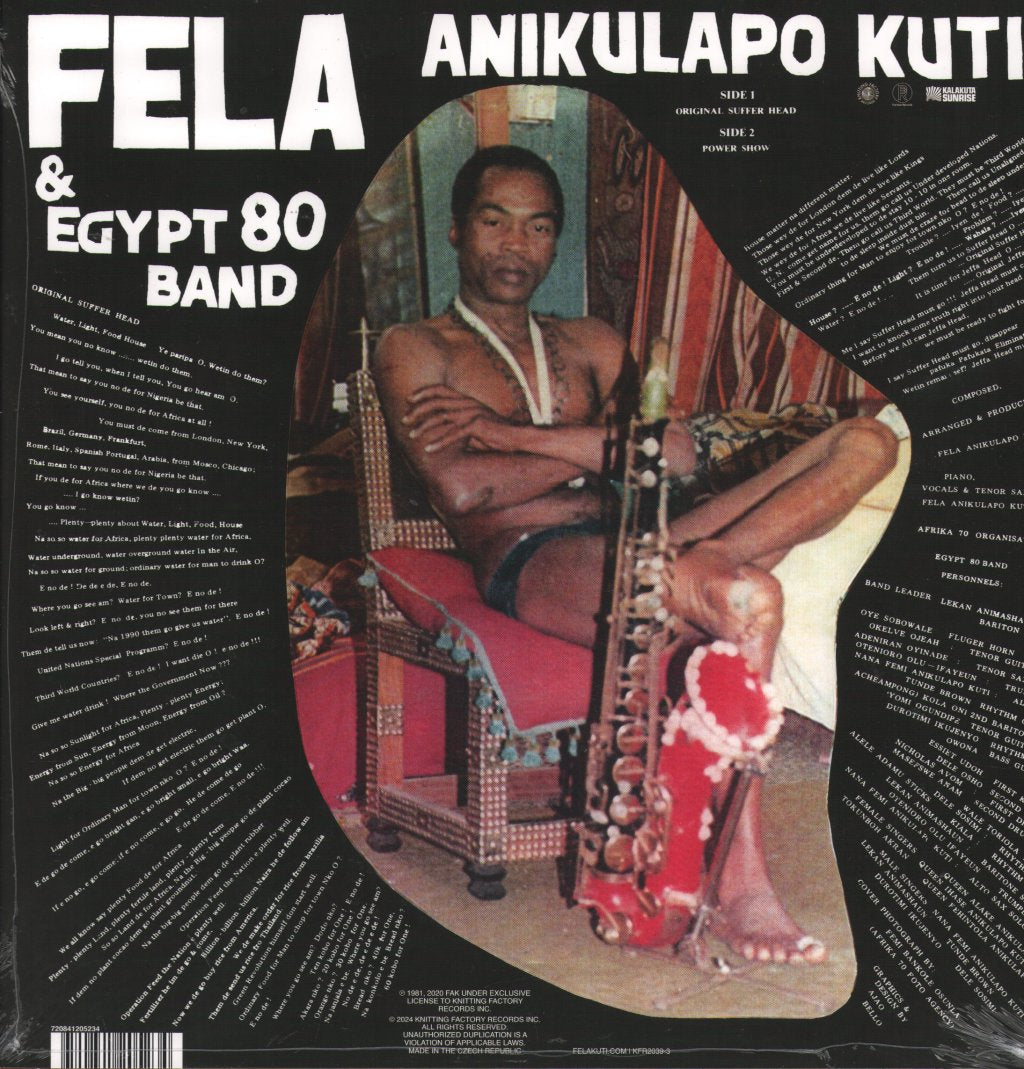 Fela Kuti - Original Sufferhead - Lp