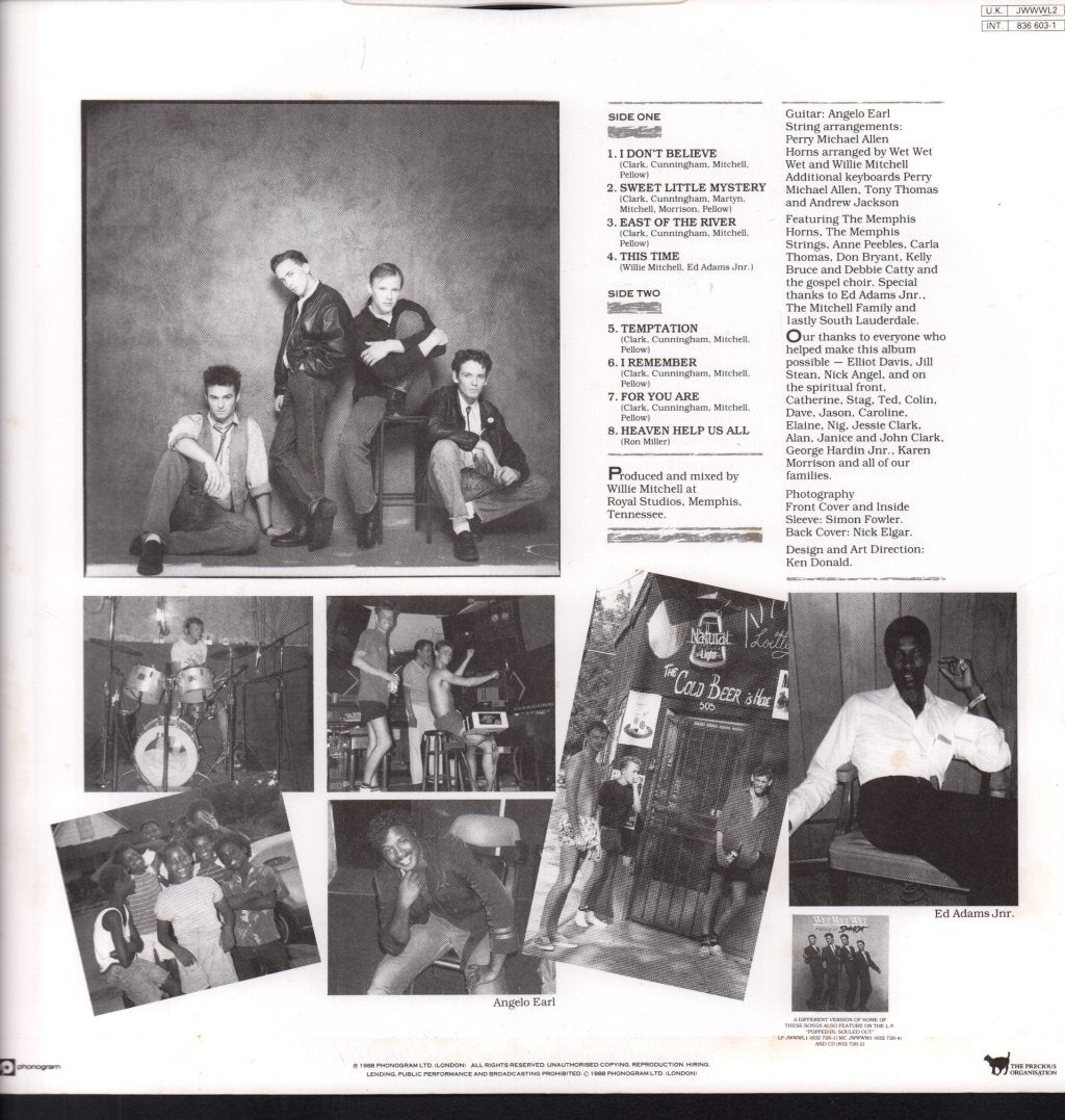 Wet Wet Wet - Memphis Sessions - Lp